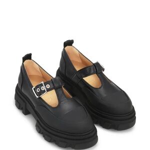 Ganni Cleated Mary Janes Size 39